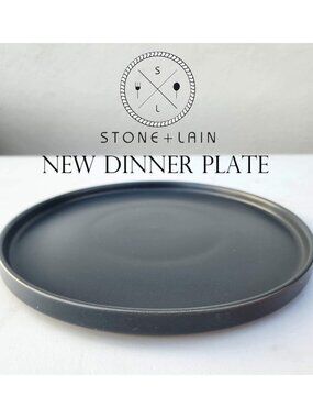 NEW Stone Lain Stoneware Round Dinner Plate Dinnerware Gray Replacement Matte Mi